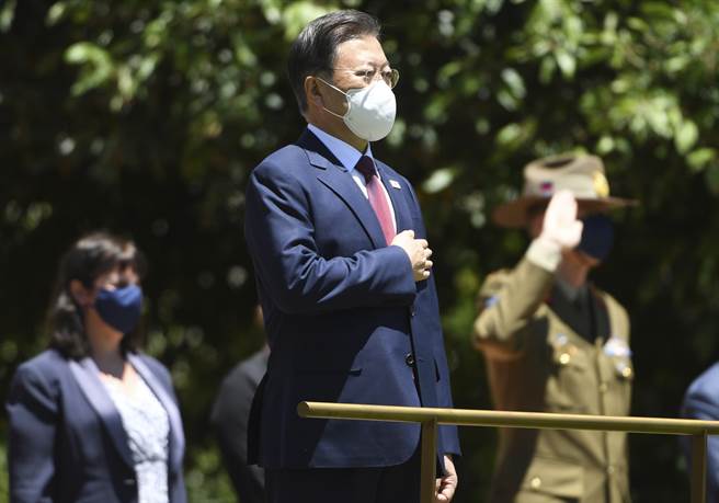 南韩总统文在寅。(图／美联社)