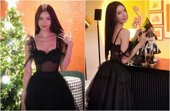 李元玲穿透視薄紗，大秀苗條曲線。（圖／翻攝自IG）
