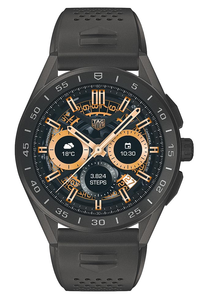 泰格豪雅Connected腕表，7万7400元。（TAG Heuer提供）