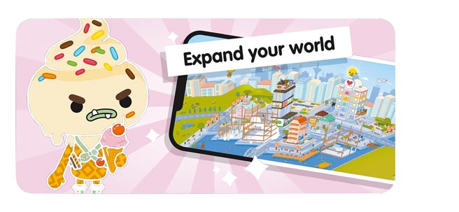 《Toca Life World》为APP Store上的年度iPhone APP，主打能够让玩家自行建立世界、人物角色、故事等创意玩法，更能加强孩童创意及身分认同感。（摘自APP Store）