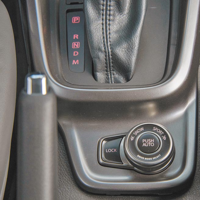 ALLGRIP车型行驶模式调整旋钮。（陈大任摄）