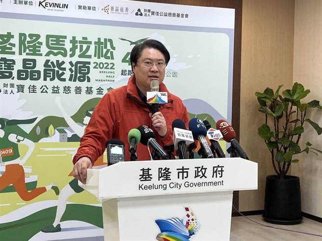 基隆市长林右昌说，「朱立伦的总统路，侯市长将是他最大对手」。（陈彩玲摄）