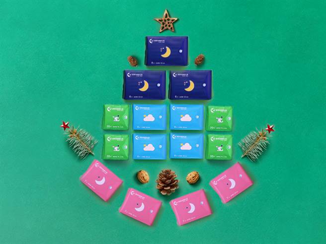 「经得起考验组」包含爱康凉感卫生棉经典款护垫型3包、经典款日用型4包、经典款夜用型4包、经典款加长型3包。（图／品牌提供）