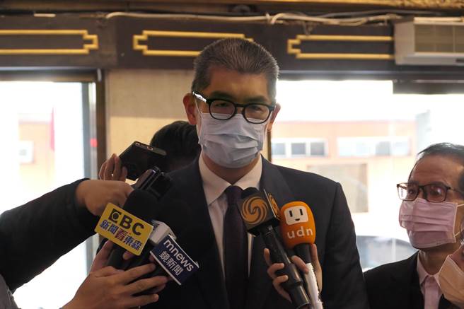 国民党副主席连胜文上午出席「中华战略学会庆祝中华民国110年行宪纪念日暨两岸退抚制度学术研讨会」。（赵婉淳摄）