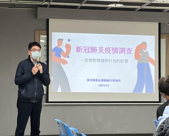 张老师基金会桃园分会辅导委员会谘询委员、现任职于新生医专幼儿保育科助理教授江昱明，针对516份问卷进行分析报告。（陈梦茹摄）