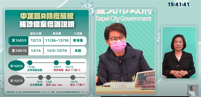 台北市副市長黃珊珊今召開防疫記者會。（摘自YT）