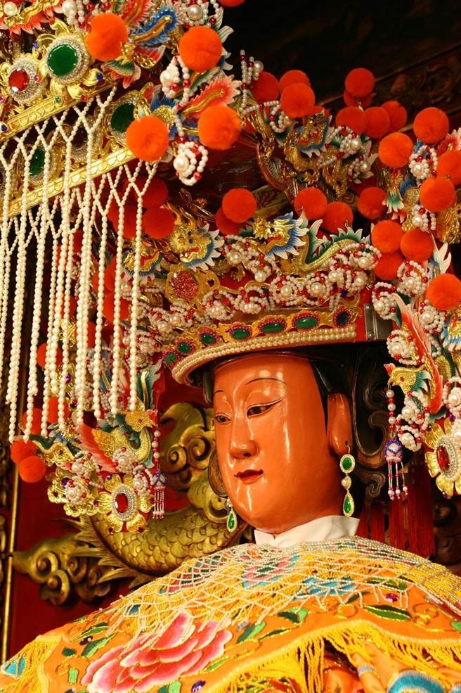 大甲镇澜宫妈祖。（港天宫提供／王志伟花莲传真）
