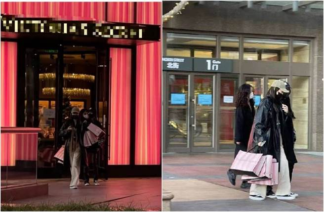 網友巧遇楊冪和閨密掃貨4折內衣，還是她自己代言的品牌。（圖／翻攝自微博）