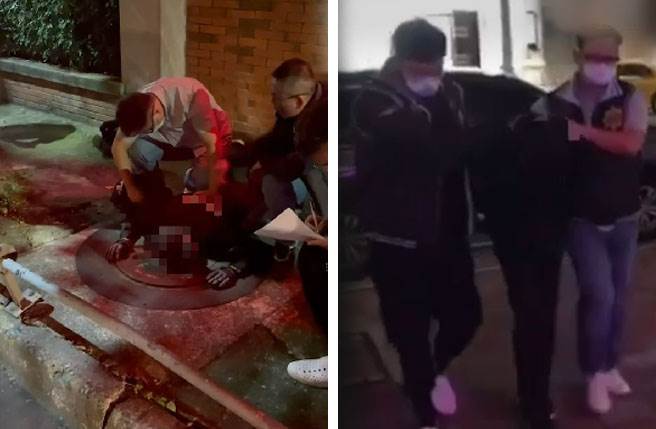 警方将蔡姓保全逮捕归案。（张达智翻摄）