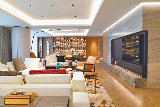 香港CCD鄭中設計琢白258坪實品屋，凸顯紐約白派大師空間美學。圖／業者提供