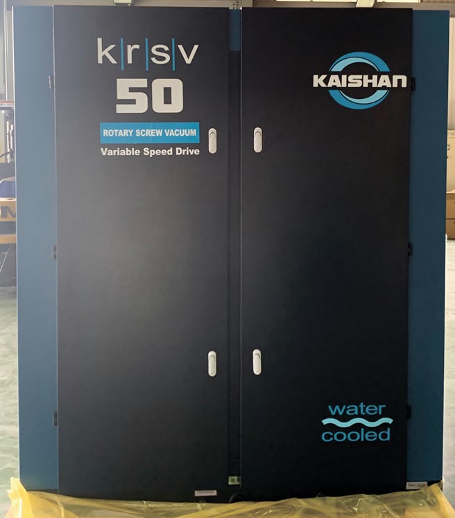 興立翔機電代理的永磁變頻螺旋式真空泵。圖／業者提供