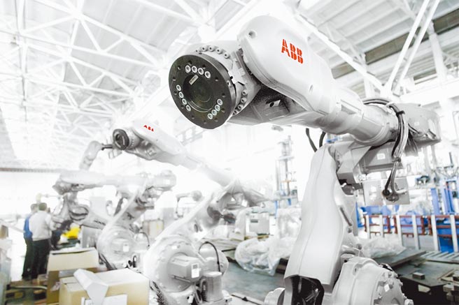 ABB机器人主场：「智慧制造，全面开局」。图／ABB提供