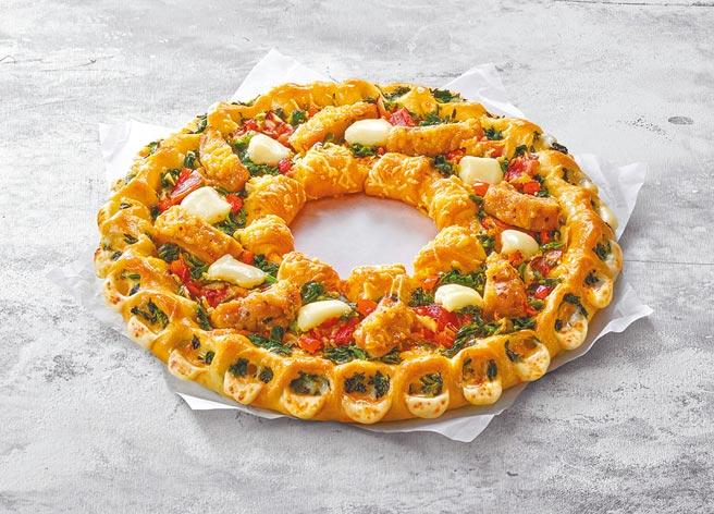 必勝客單點披薩即起調漲20至30元。（必勝客提供）