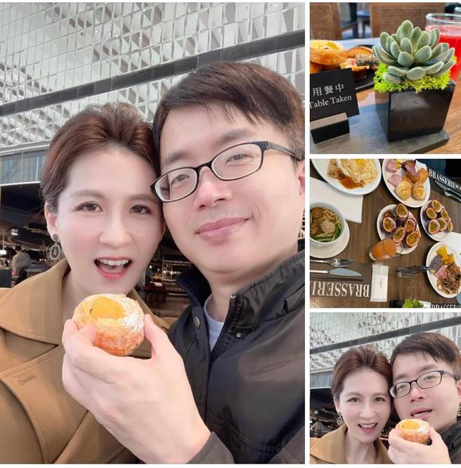 陈木荣难得放闪，网激讚老婆像陈乔恩。(图／翻摄自脸书)