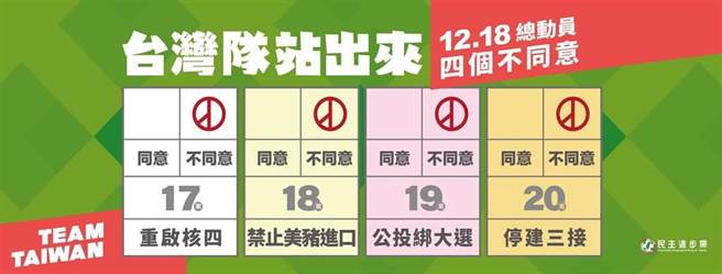 总统蔡英文8日更新脸书封面照片，宣传四大公投。（图片摘自蔡英文脸书）