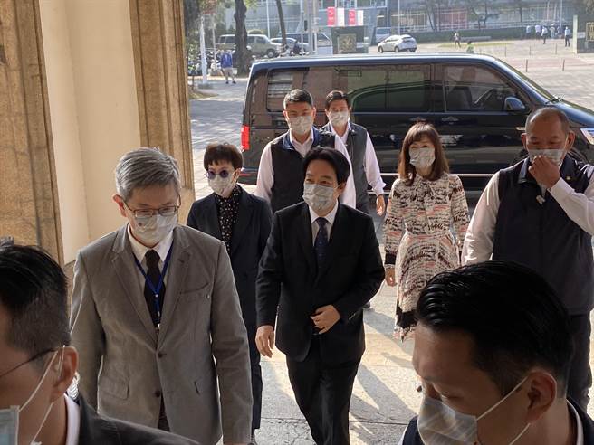 副總統賴清德今天參加成大90周年校慶系列活動。（曹婷婷攝）