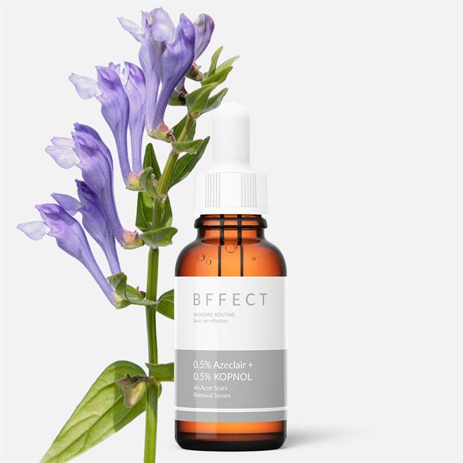 BFFECT 0.5%杜鹃花酸衍生物+0.5%KOPNOL。（图／品牌提供）