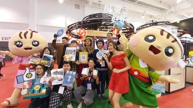 （屏東縣政府以「客家六堆300年慶典」為主題打造屏東館，邀請旅遊國境之南。圖／屏東縣政府交通旅遊處提供）