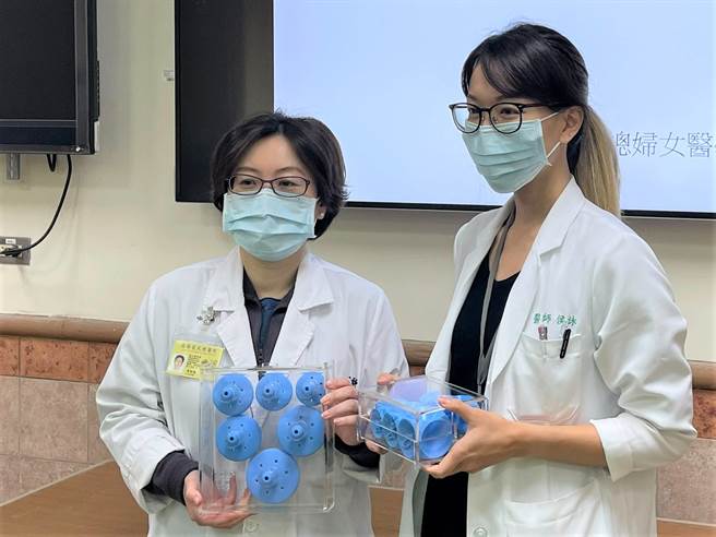 对于不适合开刀治疗子宫脱垂的高龄女性或孕妇，高雄荣民总医院妇女医学部建议使用「子宫托」，安全改善症状。（高雄荣总提供／袁庭尧高雄传真）