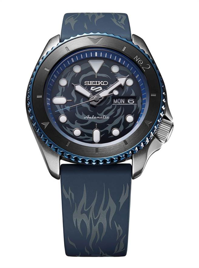 SEIKO 5 Sports X 航海王「萨波」联名表，1万4500元。（SEIKO提供）