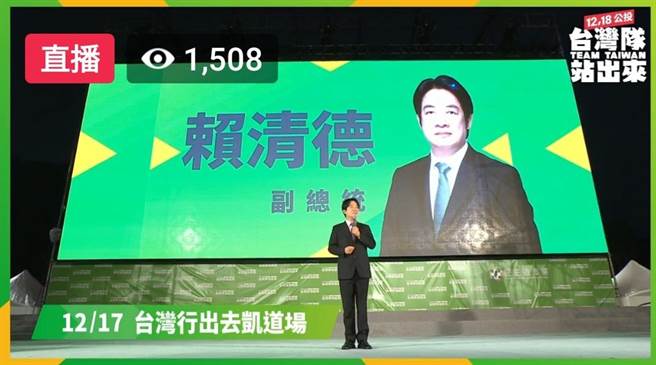 赖清德：四项公投是阻挡台湾走入国际社会的四个石头。曾薏苹截图