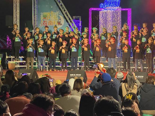 南科耶诞晚会17日晚间登场。（南科管理局提供／刘秀芬台南传真）