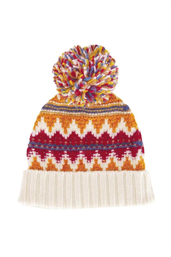 义大利精品Loro Piana图腾针织毛帽，1万8500元。（Loro Piana提供）