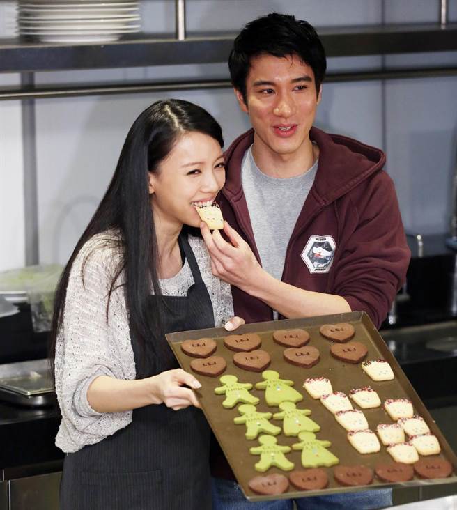 王力宏與李靚蕾攝於2014年。（張祐銘攝）