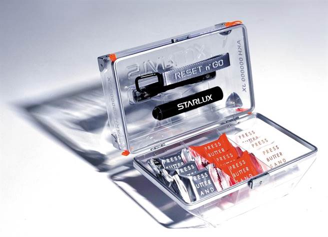 新光三越台南新天地星宇航空獨家快閃，星宇航空x Press Butter Sand星宇箱，價值2021元，扣 100點會員點數+1999直接兌換。（新光三越提供）