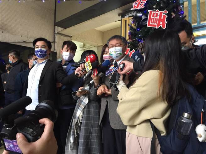 台北市长柯文哲。（张立勋摄）