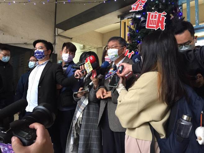 台北市长柯文哲。（张立勋摄）