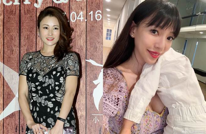 麻衣跨海支持李靚蕾。（圖／中時資料照片；翻攝自李靚蕾Jinglei微博）