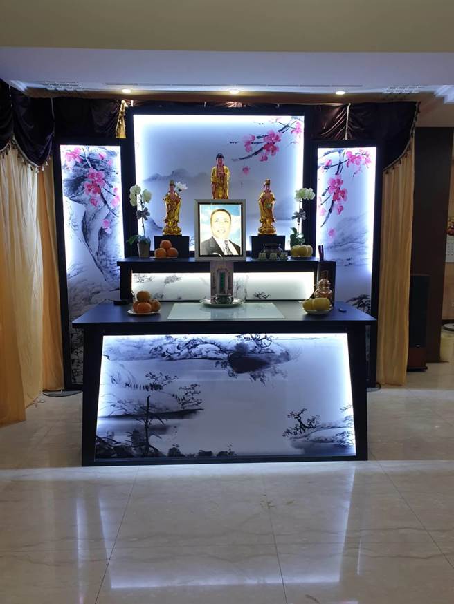 陳松勇靈堂。（孫伊萱攝）
