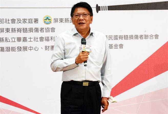 屏東公投投票率40.17％，屏東縣長潘孟安感謝國人讓台灣自信向前。(林和生攝)