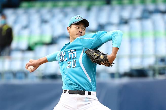 新北蓝先发投手萧齐。（大会提供）