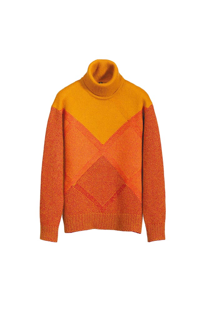 义大利精品Loro Piana高领针织毛衣，6万9000元。（Loro Piana提供）