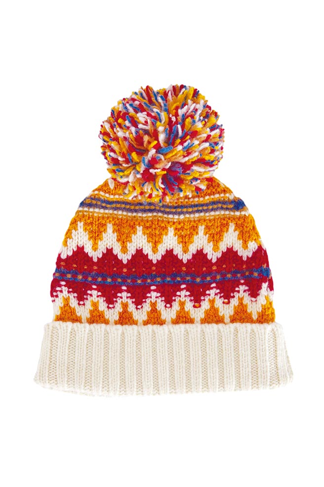 义大利精品Loro Piana图腾针织毛帽，1万8500元。（Loro Piana提供）