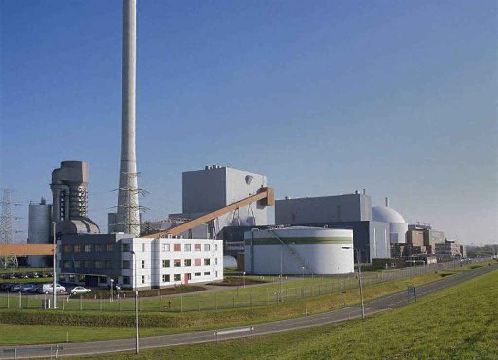 荷蘭唯一的博爾塞勒核電廠，只有1座482百萬瓦的壓水式反應爐，發電量佔荷蘭總用電的3%。(圖/博爾塞勒核電廠)