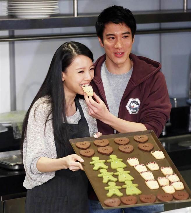 王力宏與李靚蕾攝於2014年。（張祐銘攝）