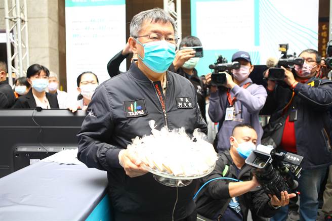 台北市长柯文哲。（张立勋摄）