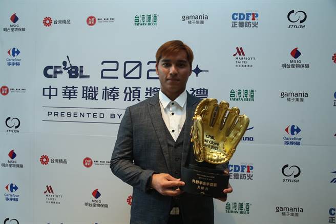 乐天桃猿邱丹。（陈怡诚摄）