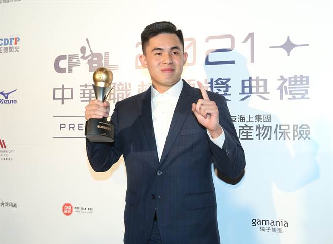 富邦悍将曾峻岳。（陈怡诚摄）