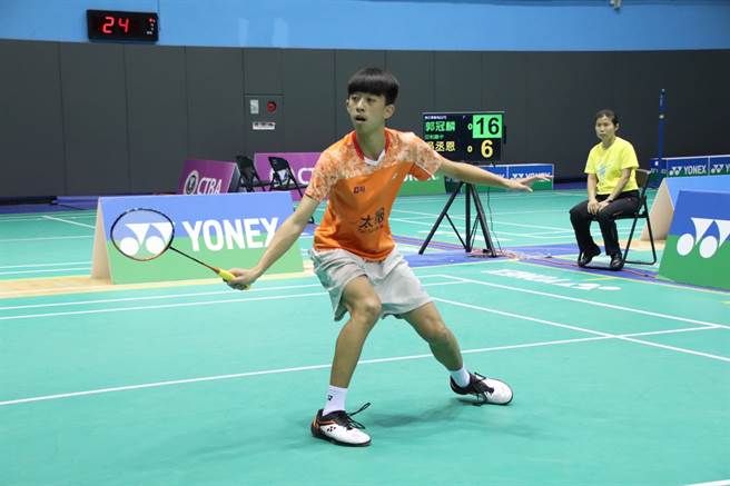 亞柏雄中郭冠麟。（中華羽協提供）