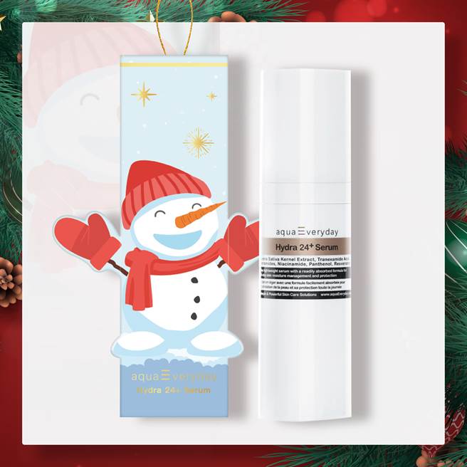 aquaEveryday耶誕限定植潤精華 50ml，1478元。（aquaEveryday提供）