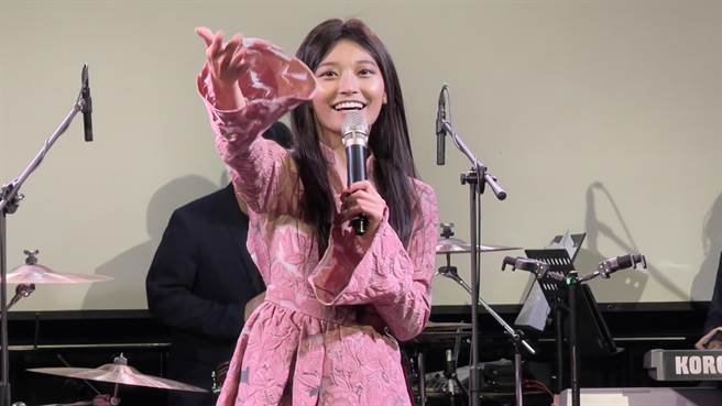 女星兼歌手祈锦鈅。(图/李俊毅 摄)
