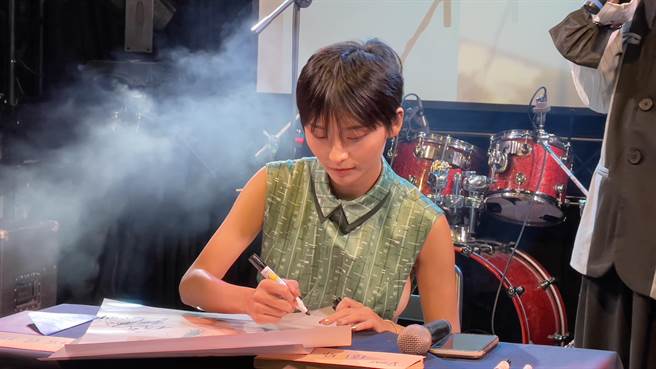 女星兼歌手祈锦鈅。(图/李俊毅 摄)
