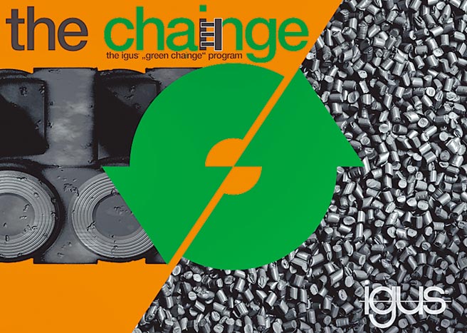 在igus的chainge回收计画中，无论制造商是谁，拖链都会被回收再利用。图／igus GmbH提供