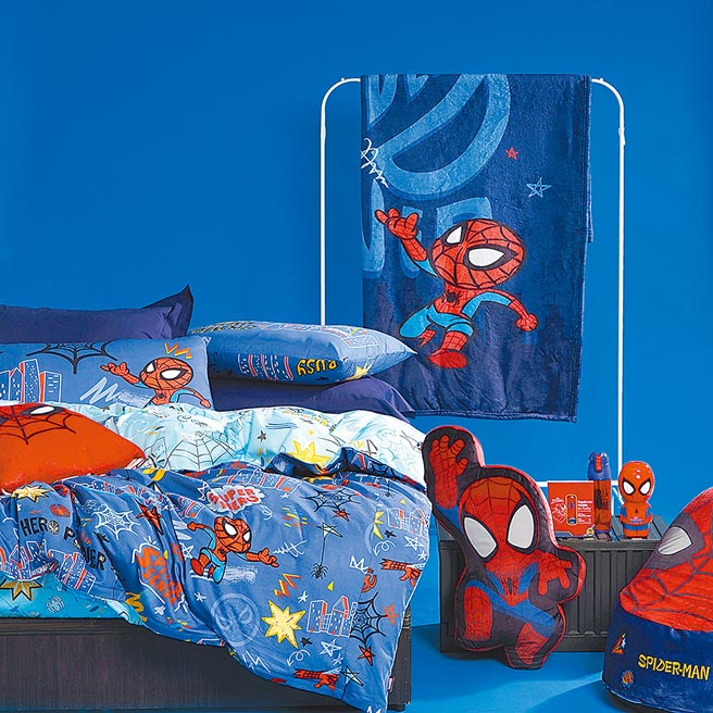 HOLA与漫威合作推出Marvel蜘蛛人系列，Q版造型让小小漫威迷爱不释手。（HOLA提供）