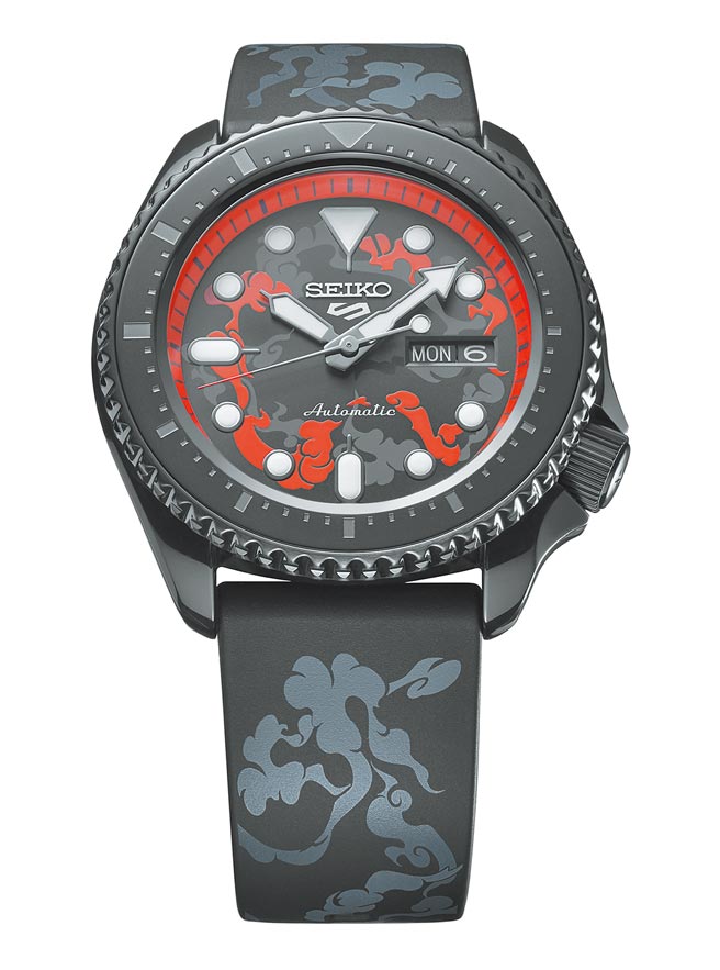 SEIKO 5 Sports X 航海王「鲁夫」联名表，1万4500元。（SEIKO提供）