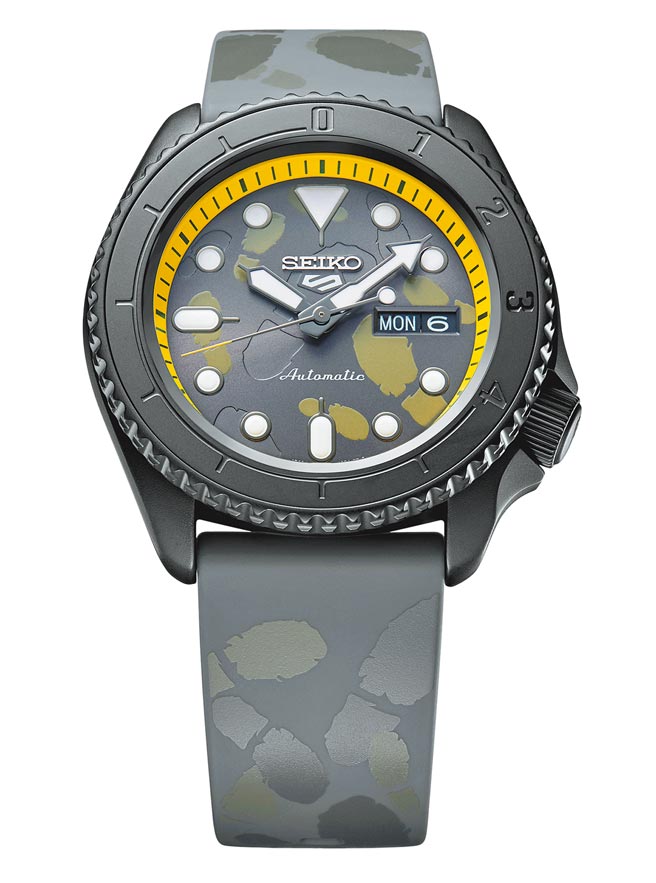 SEIKO 5 Sports X 航海王「香吉士」联名表，1万4500元。（SEIKO提供）